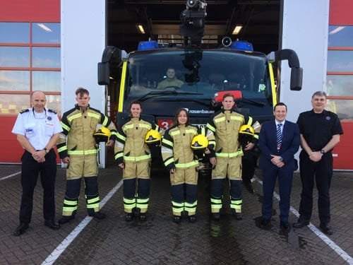 LONDON STANSTED AIRPORT WELCOMES NEW FIREFIGHTERS