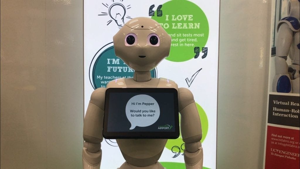 HUMANOID PEPPER TOUCHES DOWN AT CHRISTCHURCH AIRPORT