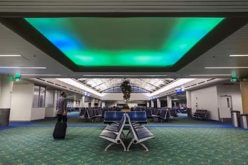 NORTHERN LIGHTS INSPIRED ARTWORK COMES TO PORTLAND INTERNATIONAL AIRPORT