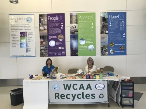 DETROIT METRO STEPS UP ITS RECYCLING EFFORTS IN NORTH TERMINAL