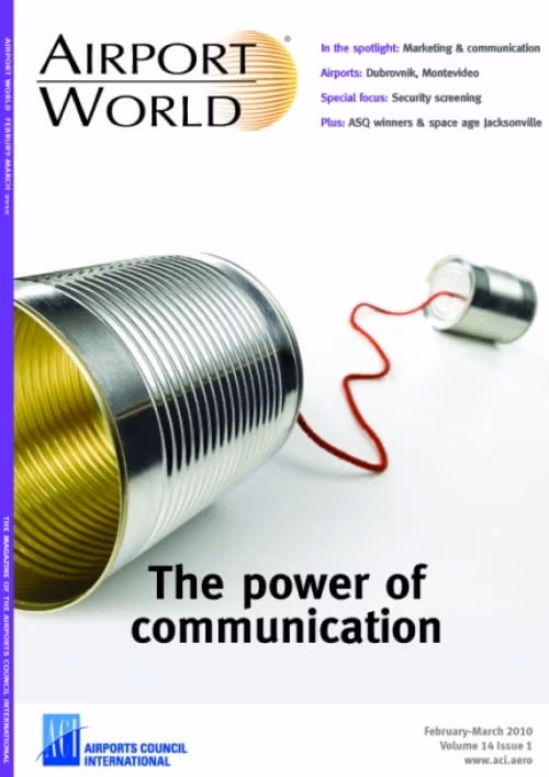 AIRPORT WORLD 2010, ISSUE 01 cover