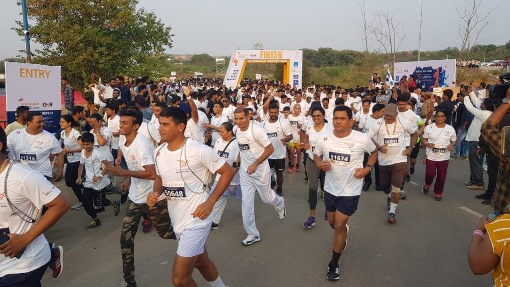 HYDERABAD’S AIRPORT RUN HAILED A HUGE SUCCESS