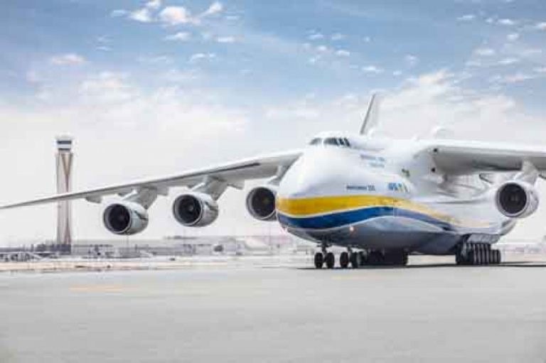 DUBAI WORLD CENTRAL (DWC) WELCOMES GIANT ANTONOV 225 FREIGHTER