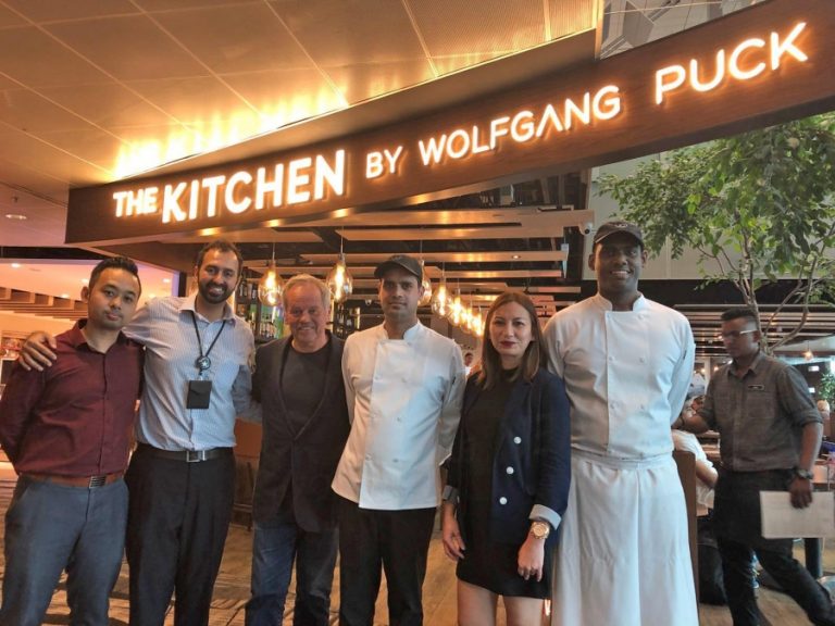 WOLFGANG PUCK MAKES SURPRISE VISIT TO HIS RESTAURANT AT SINGAPORE CHANGI