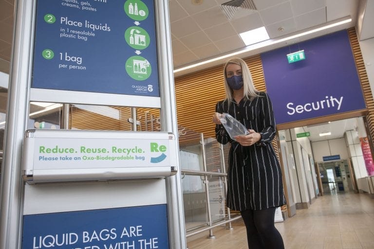 UK airport group introduces biodegradable security bag