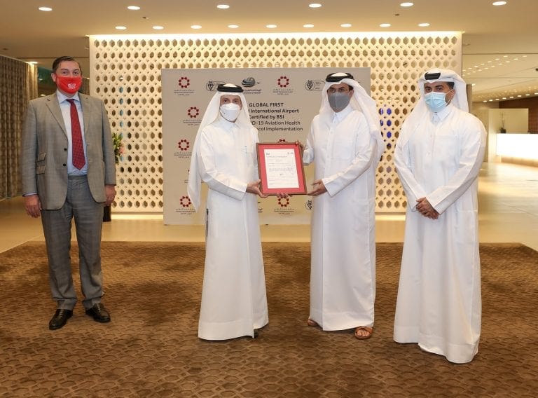 Hamad becomes first airport to be BSI accredited for COVID-19 health measures