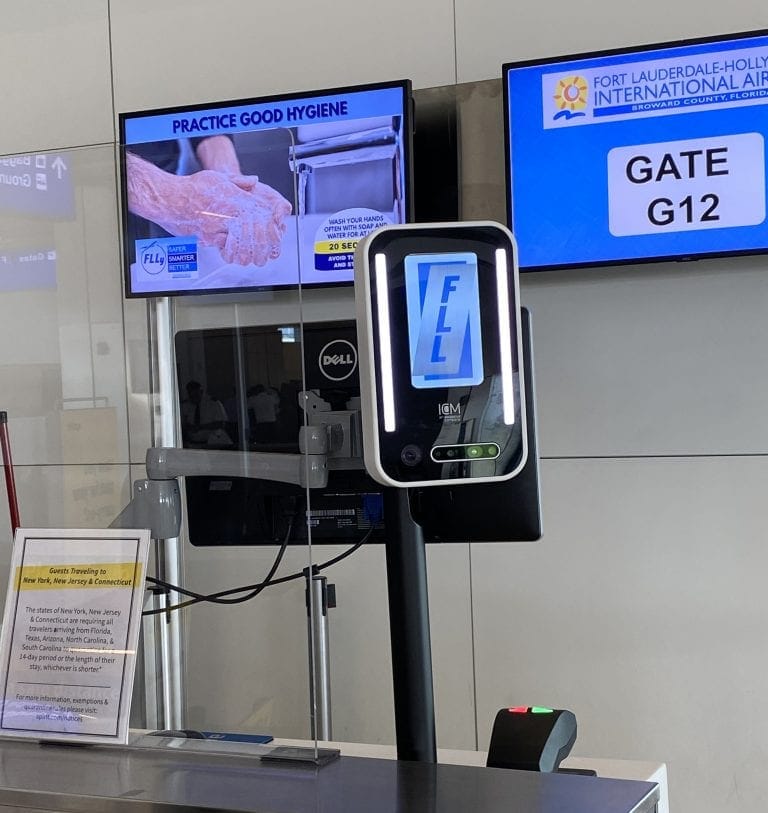 Biometric boarding for international flights at Fort Lauderdale-Hollywood