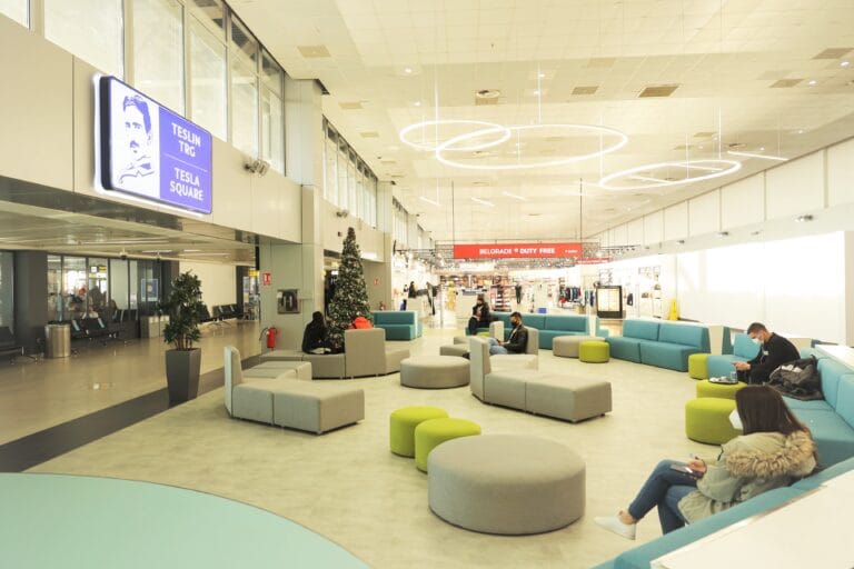 New look central area for Belgrade’s Nikola Tesla Airport
