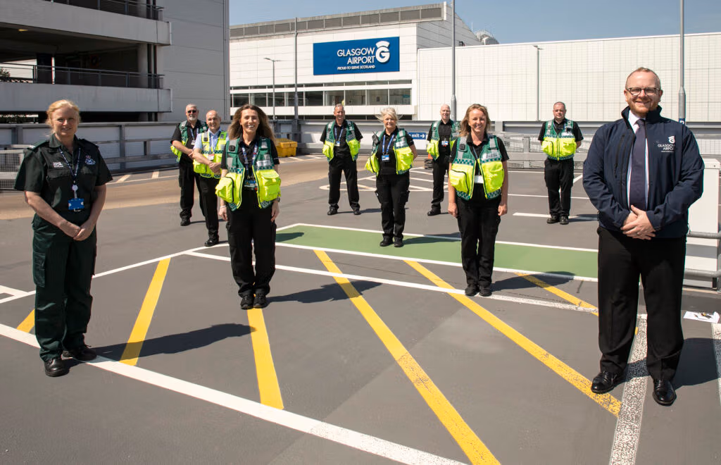Recognition for work of Glasgow Airport’s first responders during COVID-19 pandemic