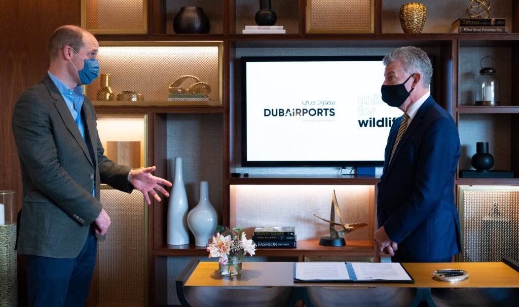 Dubai Airports joins Prince William’s taskforce to stop wildlife trafficking