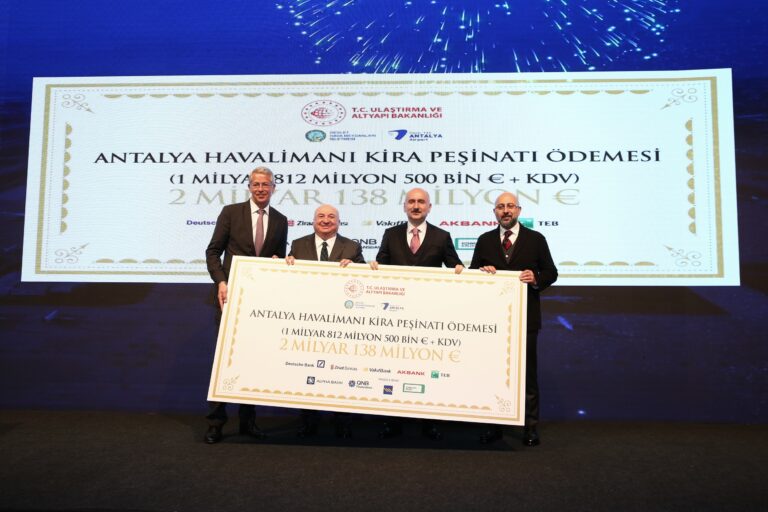 Upfront payment of €1.8 billion confirms Antalya Airport concession extension