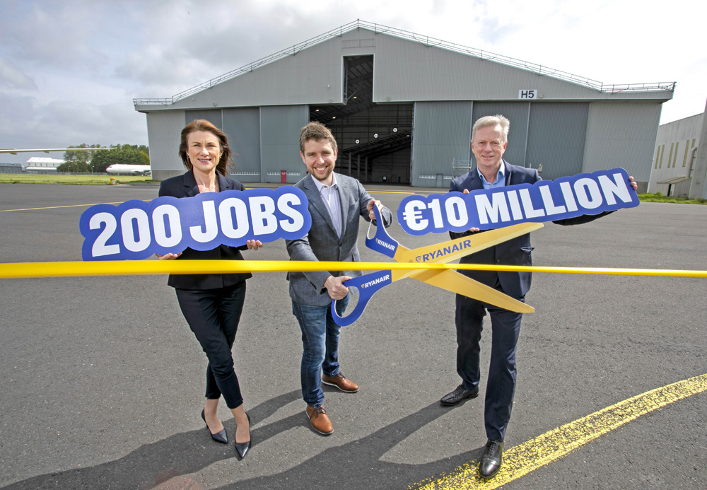 Shannon Airport unveils new Ryanair maintenance facility