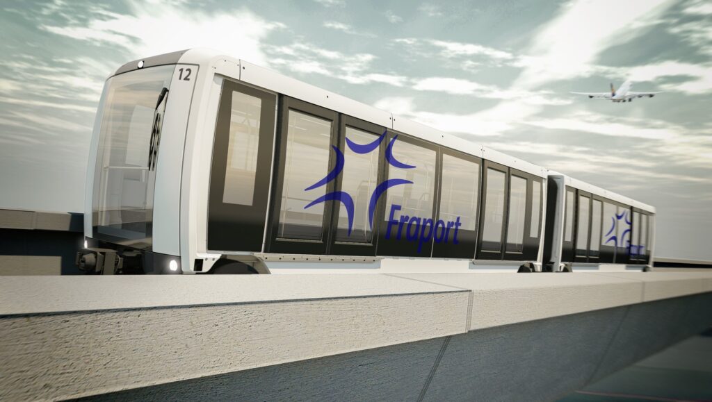 Frankfurt Airport's Sky Line people mover system taking shape