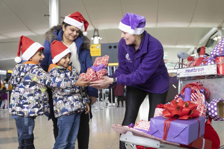 Little Helpers bring festive cheer for travellers at Heathrow