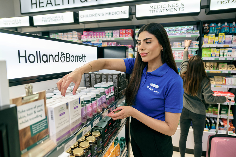 Holland & Barrett join forces with WHSmith at London airports