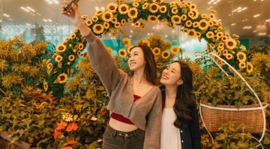 Giant sunflowers bring splash of colour to Singapore Changi