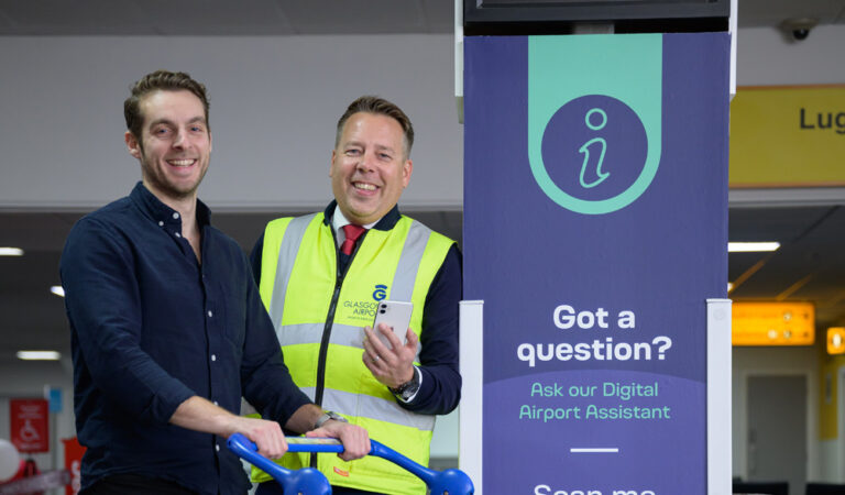 New digital assistant on duty at Glasgow Airport