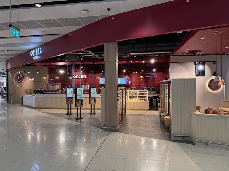Costa Coffee unveils new-look outlet at Manchester Airport