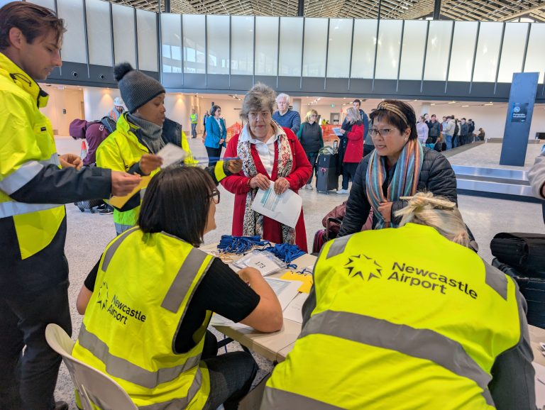 Volunteers help test Newcastle Airport’s new international terminal