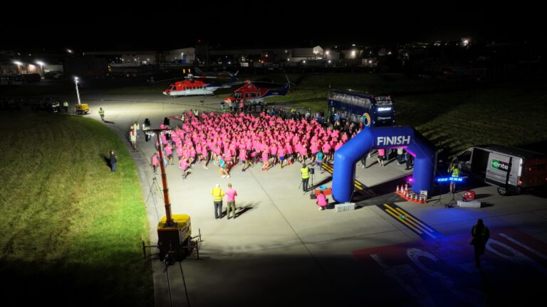 Charities boosted by runway run at Aberdeen International Airport