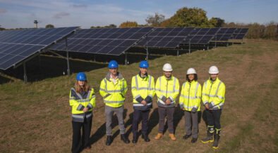 Construction milestone for solar power farm at London Stansted