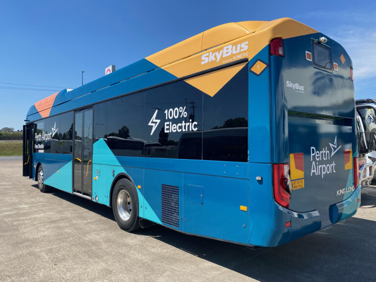 Perth Airport’s new bus partner to go 100% electric within a decade