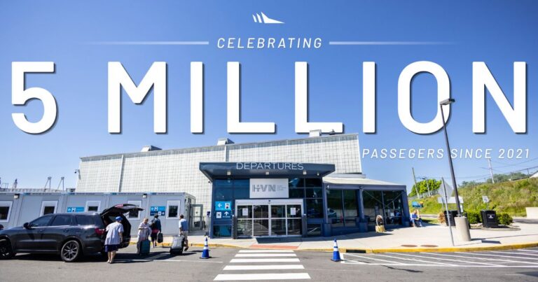 New passenger milestone for fast growing Tweed New Haven Airport