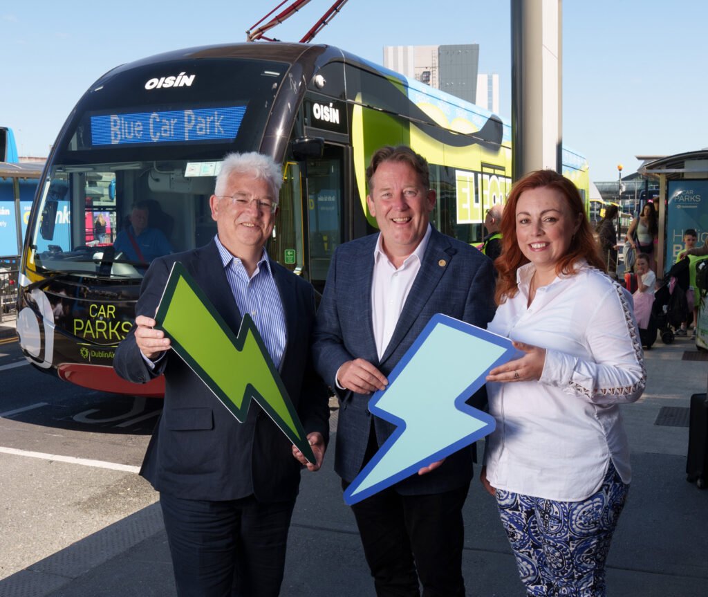 New electric bus chargers unveiled at Dublin Airport